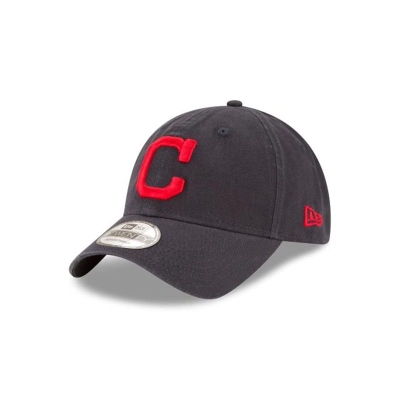 Sapca New Era Cleveland Indians MLB Core Classic Road 9TWENTY Adjustable - Albastri